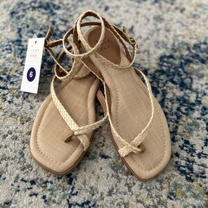 Target A New Day Wrap Around Sandals (Beige) - Size 6